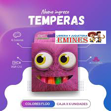 TEMPERA  ACUAREL FLUOR  X  6