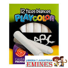 TIZA BLANCA  X12 UNIDADES 1° CALIDAD